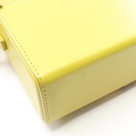 CHRISTIAN DIOR Yellow Leather Shoulder Bag - Picture 9 of 10